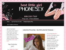 Tablet Screenshot of bestlittlegirlphonesex.com